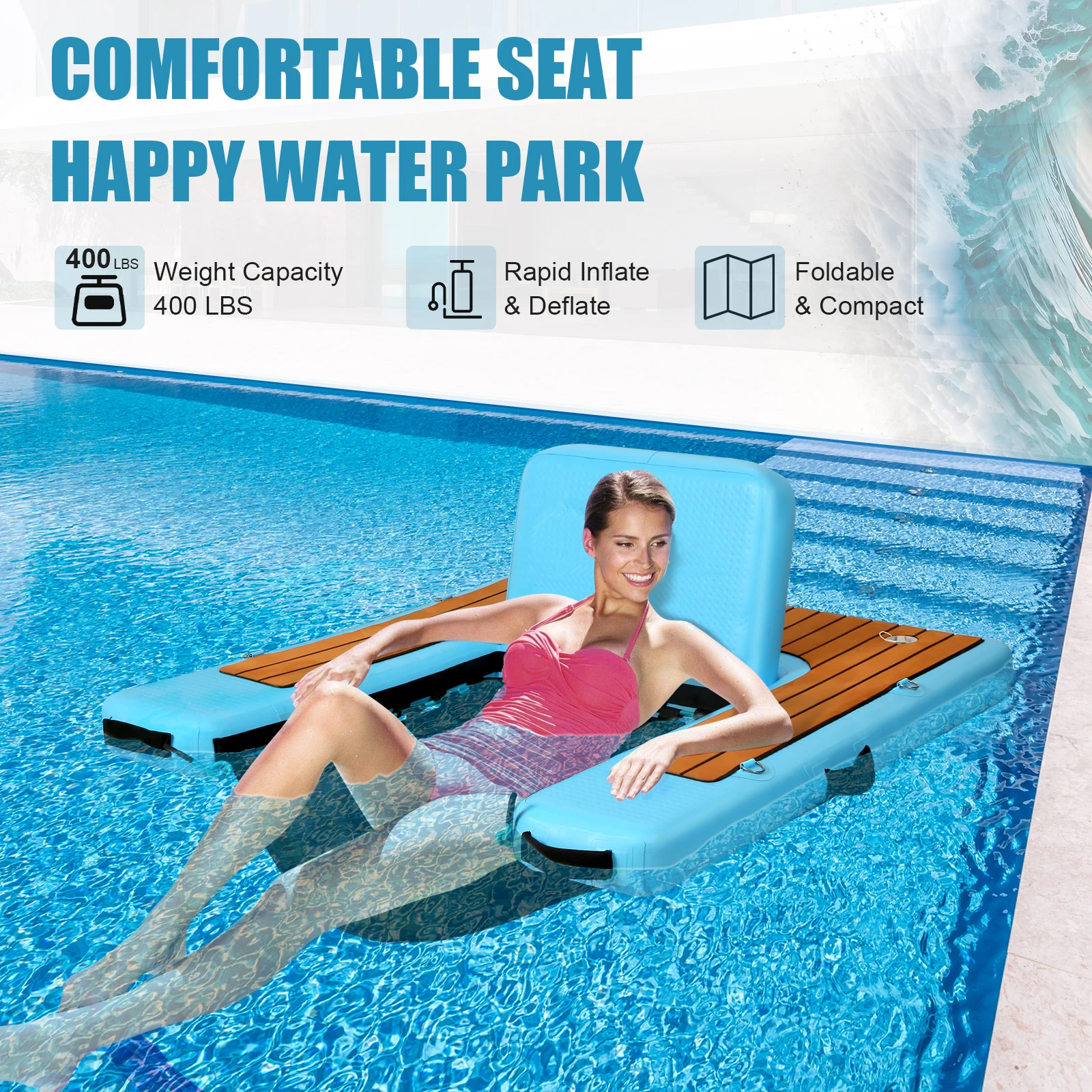 Funworldsport Bote Inflatable Water Hammock - 2 Year Warranty