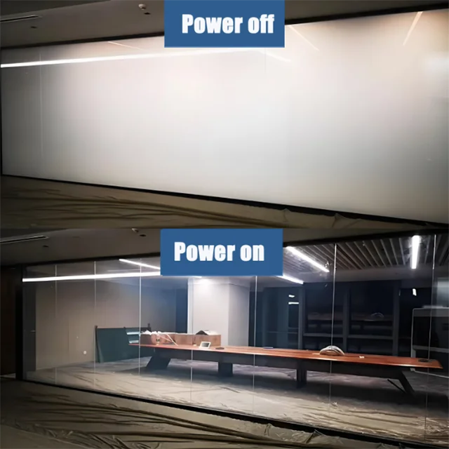 Smart Dimming Insulating Glass 110V Voltage + Ultra-clear Laminated Glass + Double Silver Low-E Glass