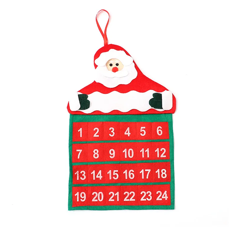 Felt Hanging Christmas Eve Countdowns 1-24 Advent Calendar With Pockets For  House Christmas Tree Calender Indoor Decoration - Buy Countdown Christmas Advent  Calendar With Pocket,Felt Advent Calendar Christmas Wall Decoration,24  Christmas Advent