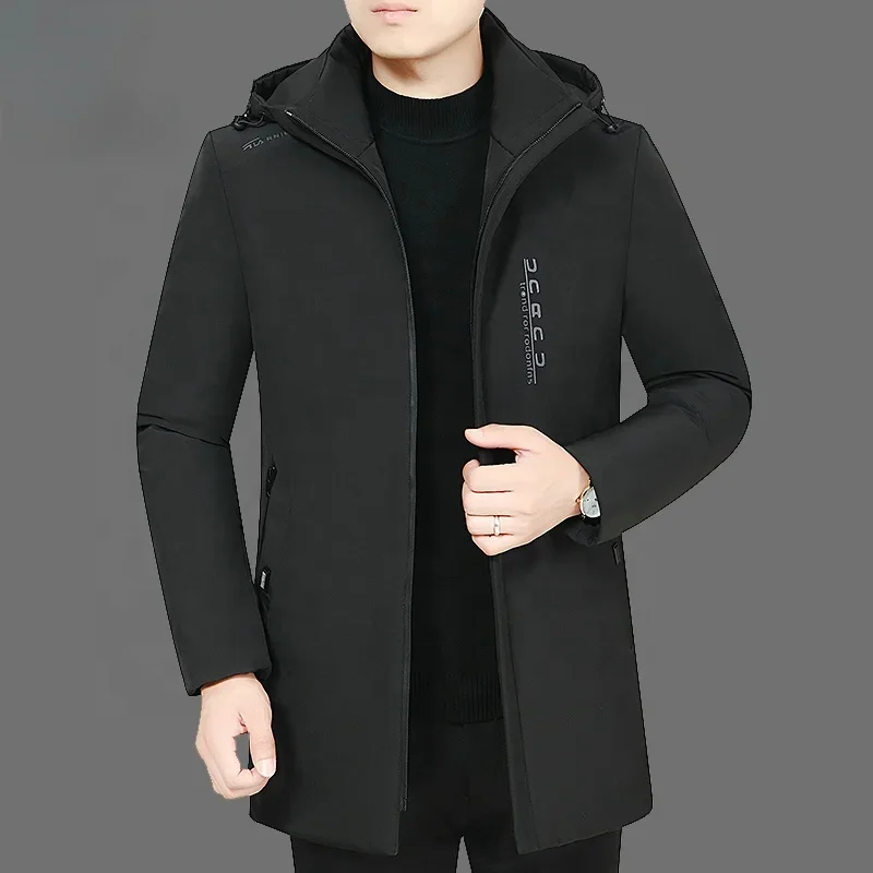 Men's Winter Down Jacket For Business Casual Thick Warm Coat_voghion.com