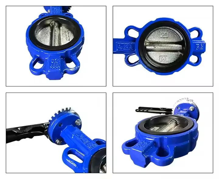 Huhang Handle Type Vertical Plate DI Two Way Soft Seal Stainless Steel DISC butterfly Valve factory