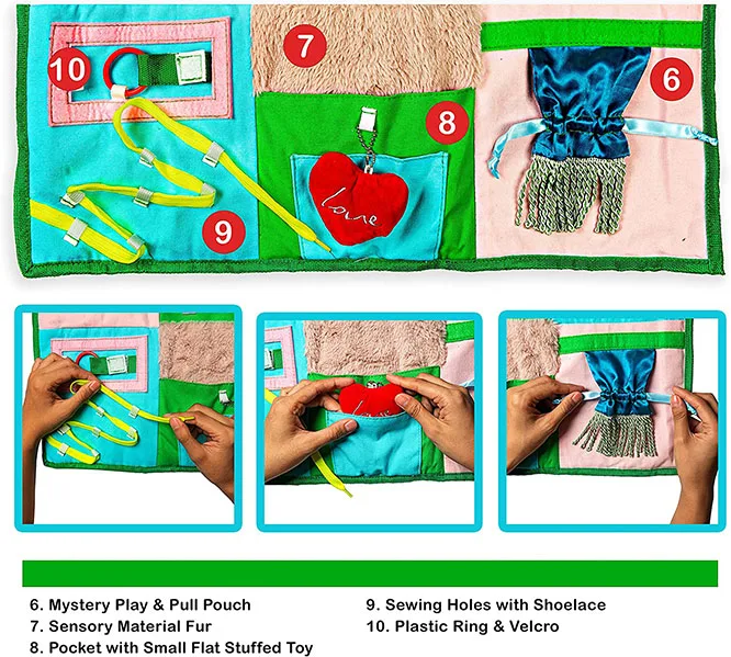 Memory Loss Fidget Blanket Dementia Activity Mat For Alzheimer Patients