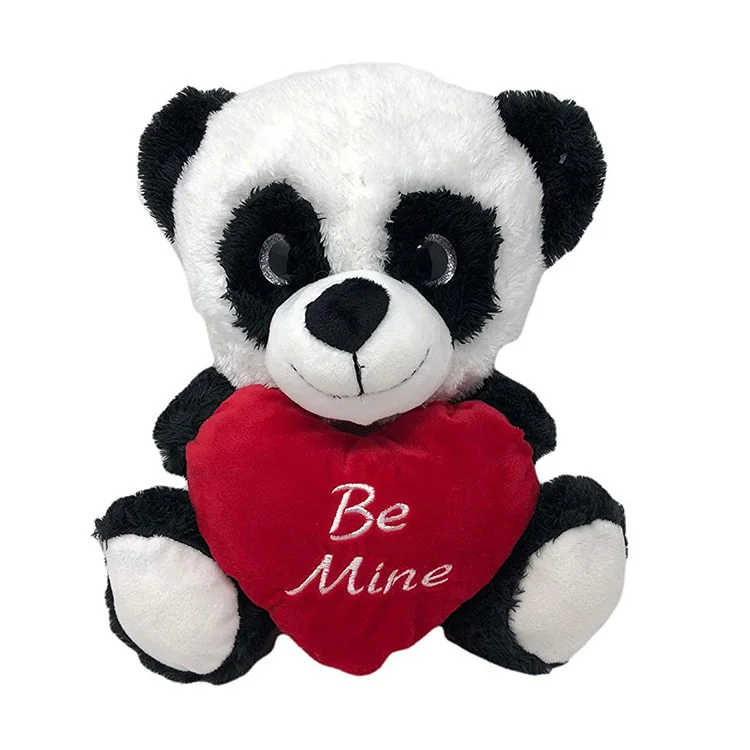 valentine panda stuffed animal