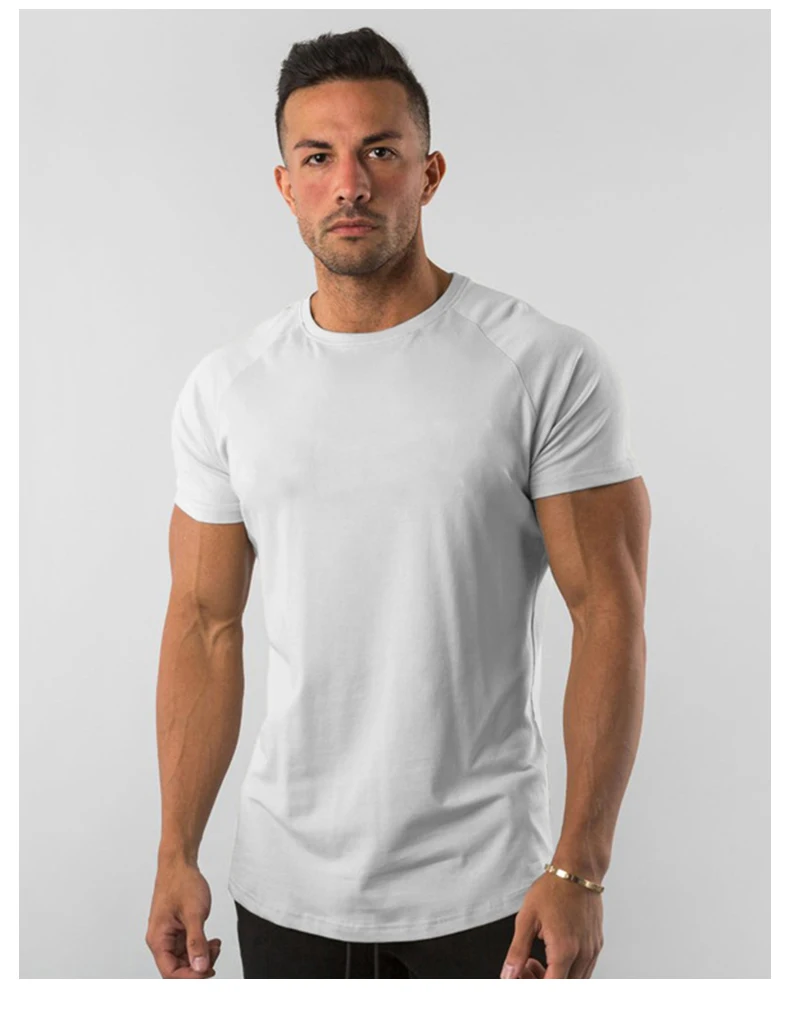 Training Exercise Short Sleeve T-shirt Men Lightweight Quick Dry Man T-shirt Sport Breathable Running T-shirts682_voghion.com