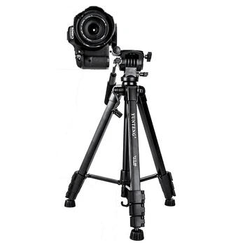 YUNTENG VCT-80 VCT-80RM Professional Telescopic Tripod With Damping Head Carrying Bag for SLR Camera Phone Video Holder detail image