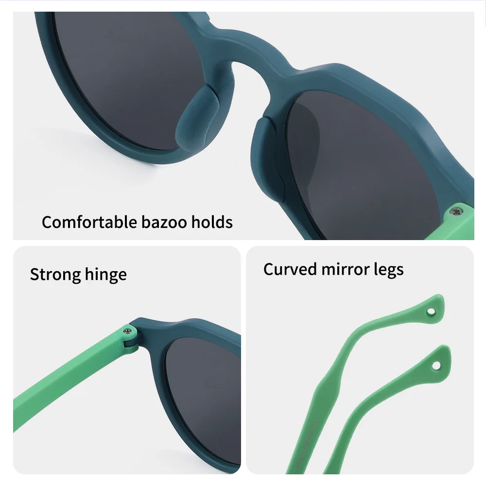 2026 New TPEE Polarized Gradient Children's Outdoor Sun Protection Girls' Sunglasses Fashionable Boys' Glasses_voghion.com