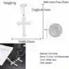Flory Cross-White Gold