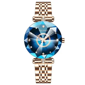 HOSMEI Waterproof fashion Senior luxury quartz watch simple steel belt women's watch