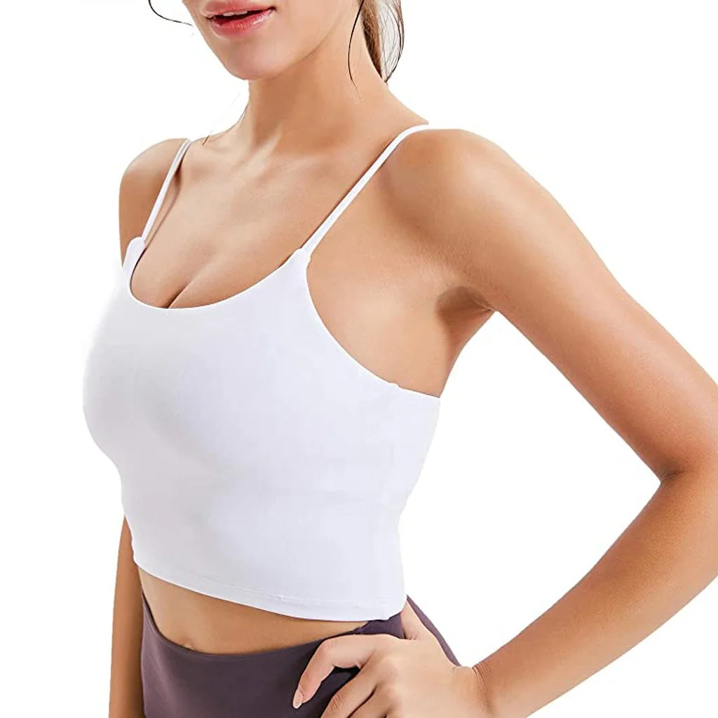 Fitness Wear Vest Bra Fitted Gym Cotton 