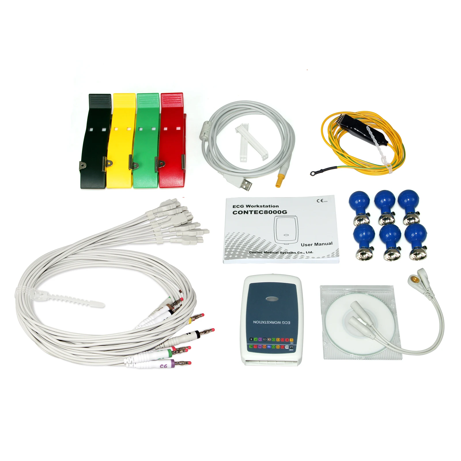 CONTEC8000G CE Certifications Brand New ECG Workstation PC Based  12-lead Analyzer Recorder System