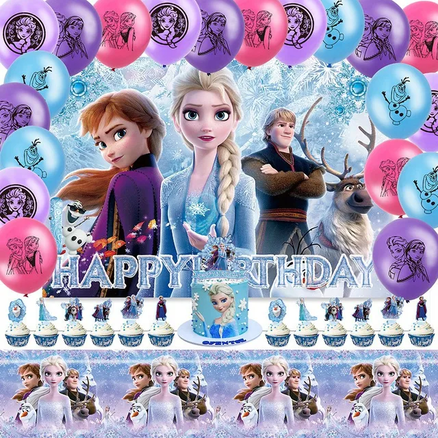 birthday party supplies cartoon theme party decorations Include backdrop tablecover cake toppers balloons party decorations