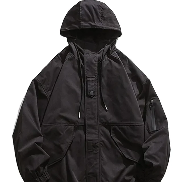 New Men's High-quality Factory Customized Polyester Fabric Warm and Windproof Jacket DTG Embroidered Pattern Fashionable Jacket