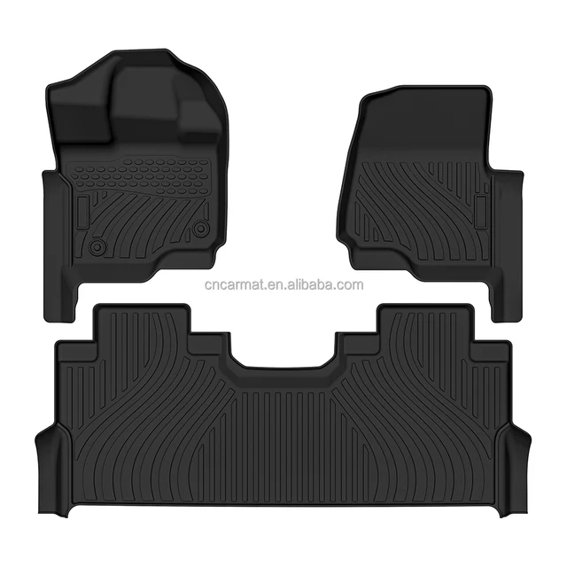 ALL Weather Car Floor Mats for FORD F250 F350 3D TPE Car Mat Factory Waterproof Non-slip Interior Accessories Carpet Liner