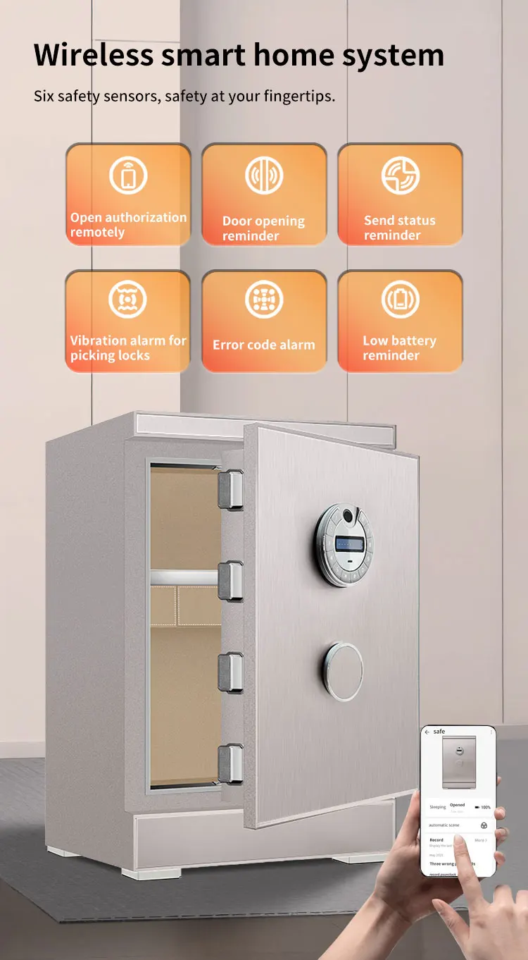 CEQSAFE All Steel Large Anti-Theft Safe Storage Box Safe Mechanical Lock Scale Password for Home Commercial Hotel supplier