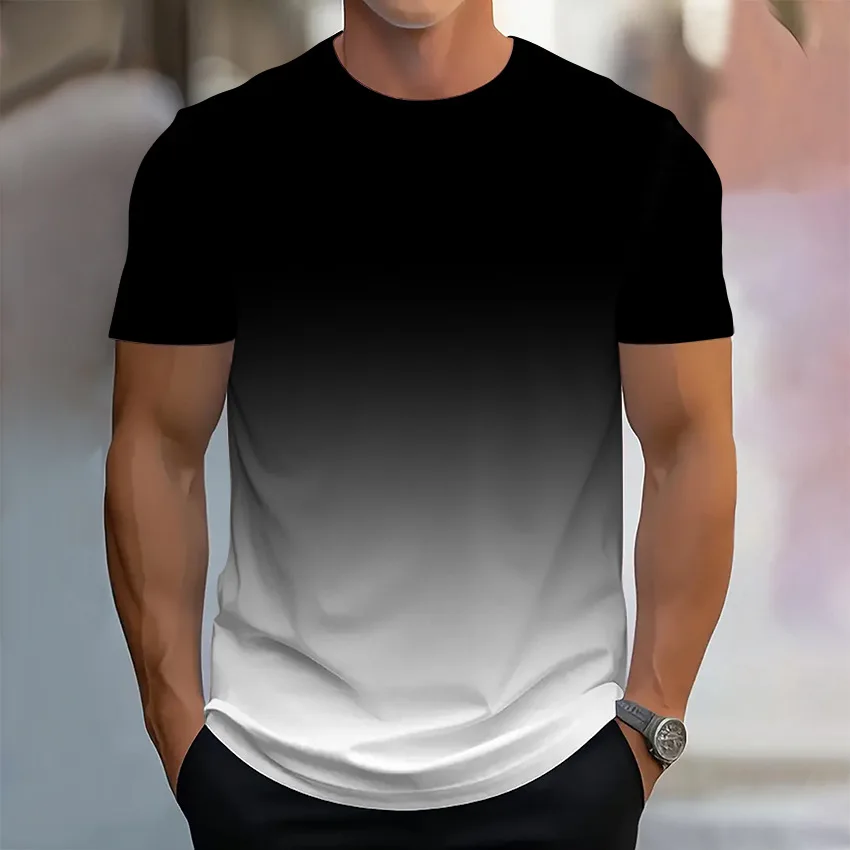 Wholesale Men's T-Shirts Durable Polyester/cotton Blend