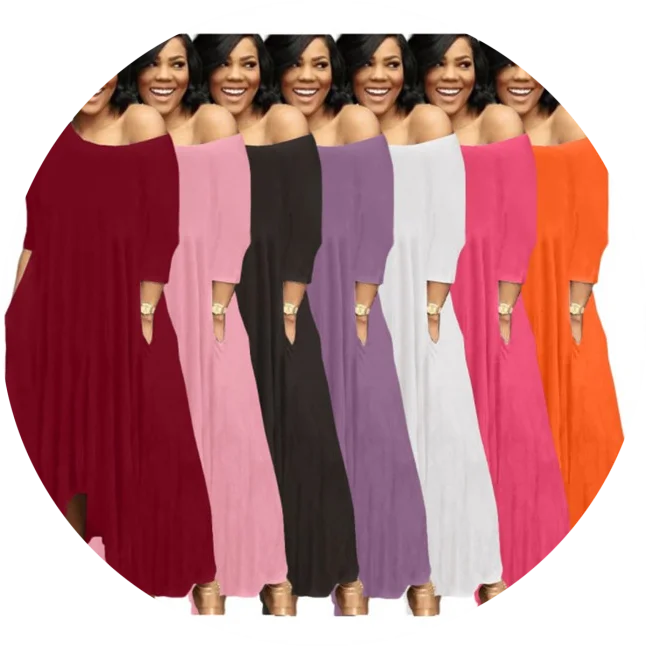 Plus Size Evening Dresses Long - Half Sleeve Irregular Fitting