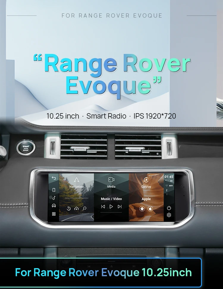 Android Head Unit 10.25inch for Land Rover Range Rover Evoque 2012-2015 ...