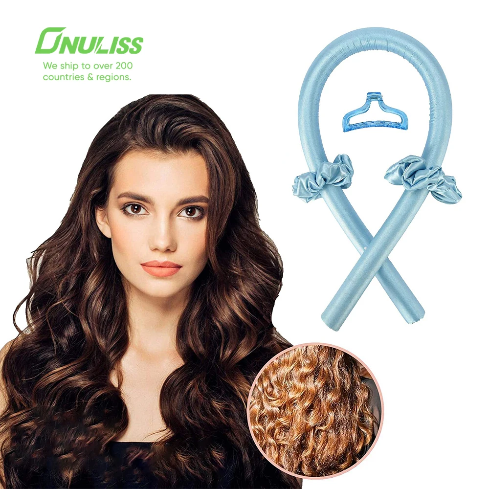 Wholesale Soft Heatless Ribbon Silk Hair Curling Wave