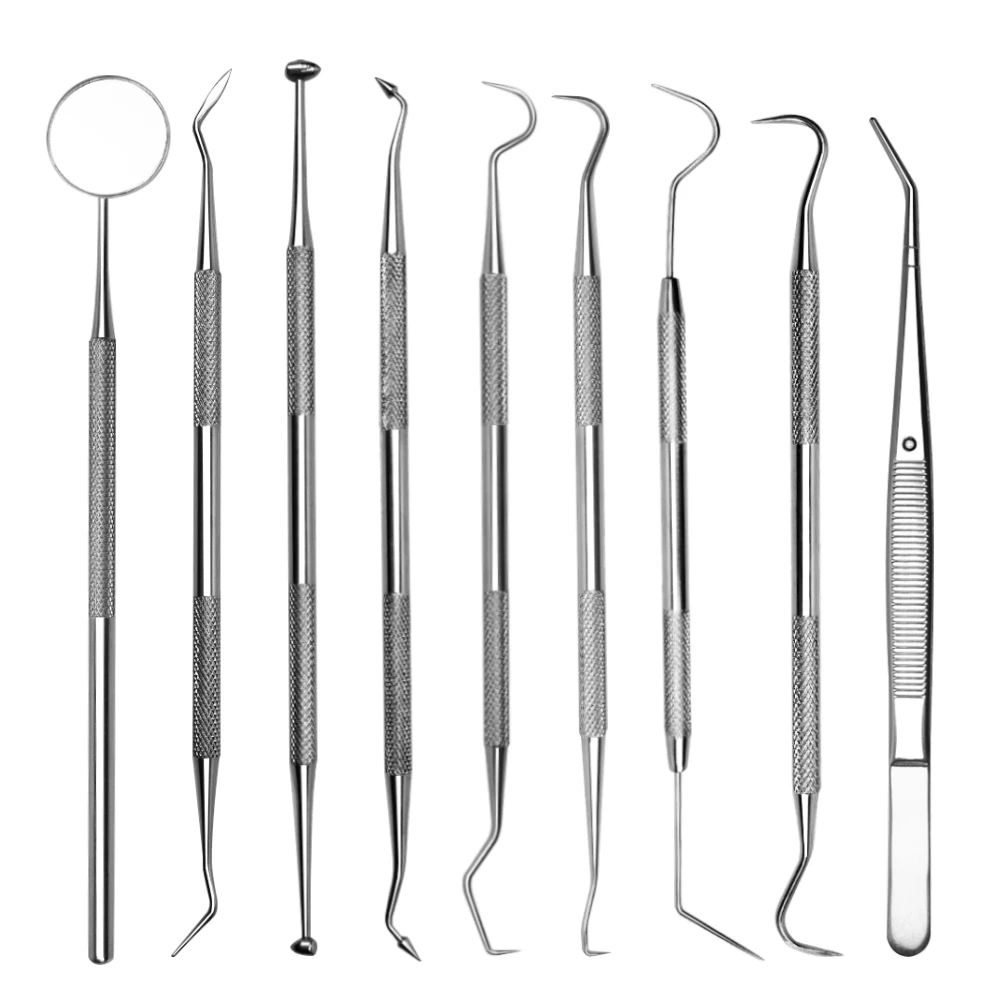 Набор для чистки зубов из нержавеющей стали 9 Упаковок