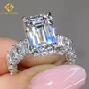 10K moissanite emerald