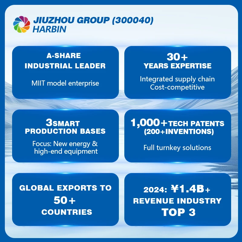 JIUZHOU GROUP Factory-Direct Power Transformer Fully Enclosed Silicon Steel Core Booster Oil Immersed Distribution Equipment