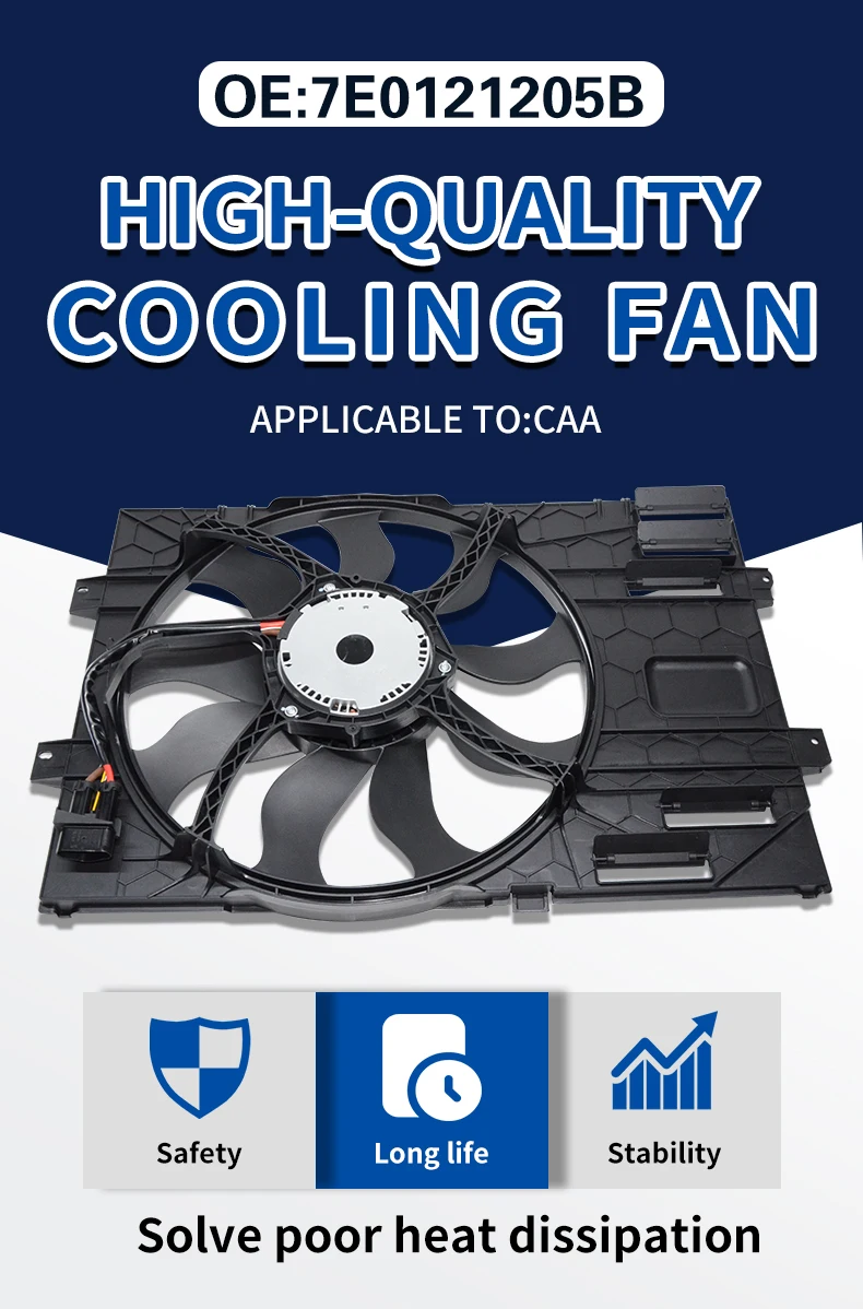 Hot Sell Auto Cooling Fans Engine Radiator Fan 7e0121205b Radiator