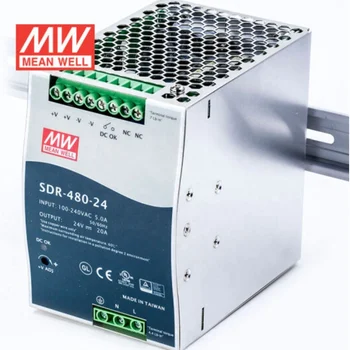 MeanWell SDR-480-24 24V 20A 48V DIN Rail  Power Supply Industrial Control System AC Voltage Transformer Sell well