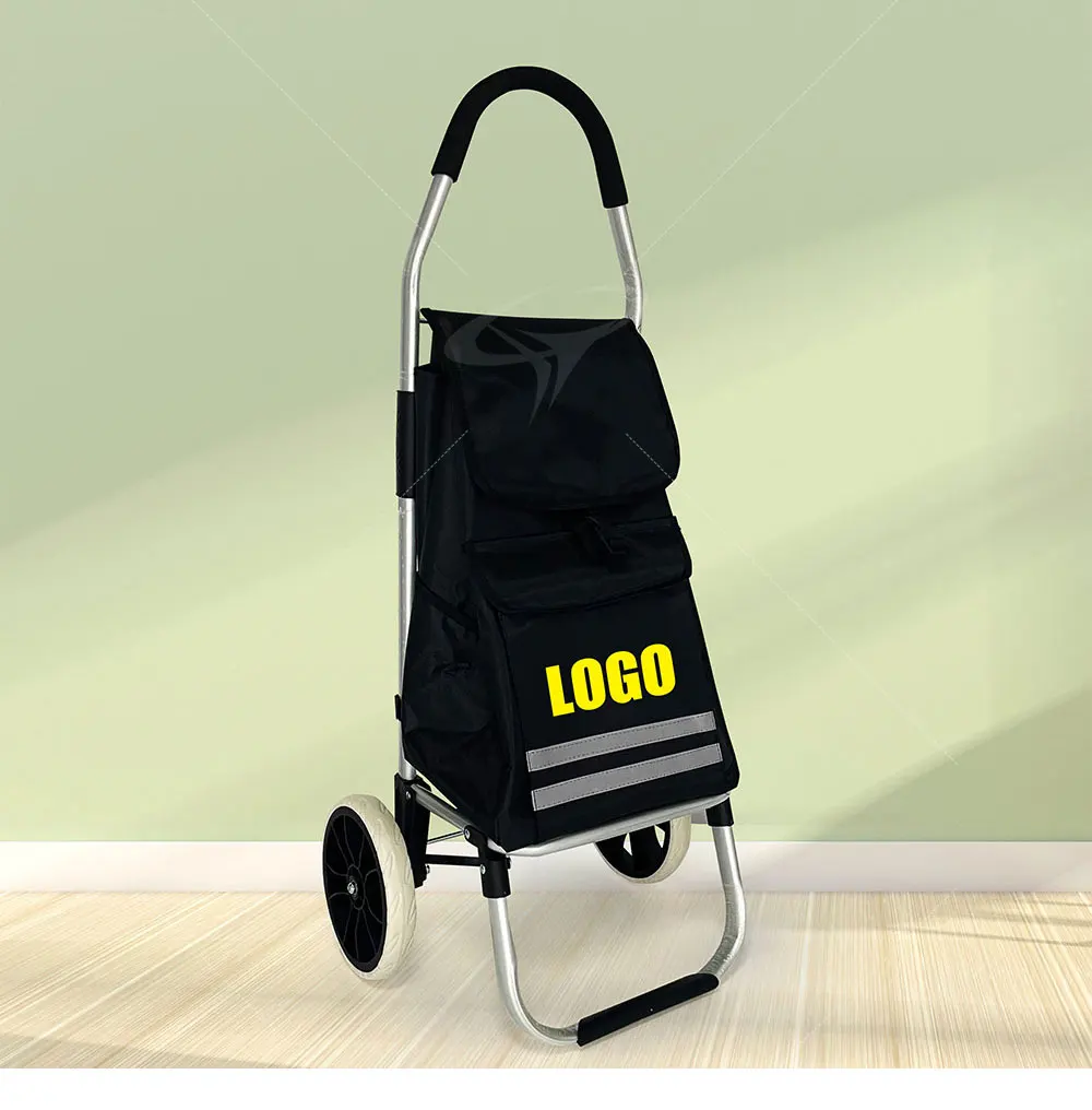 轮子可拆卸可折叠购物袋推车购物车包市场拉杆包