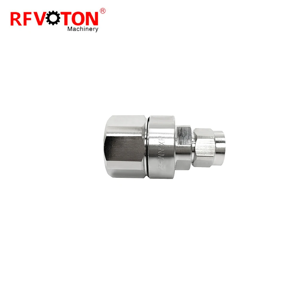 Nickel-plated Straight N Type RF Connector Male Clamp RF for 7/8 feeder Cable in stock supplier