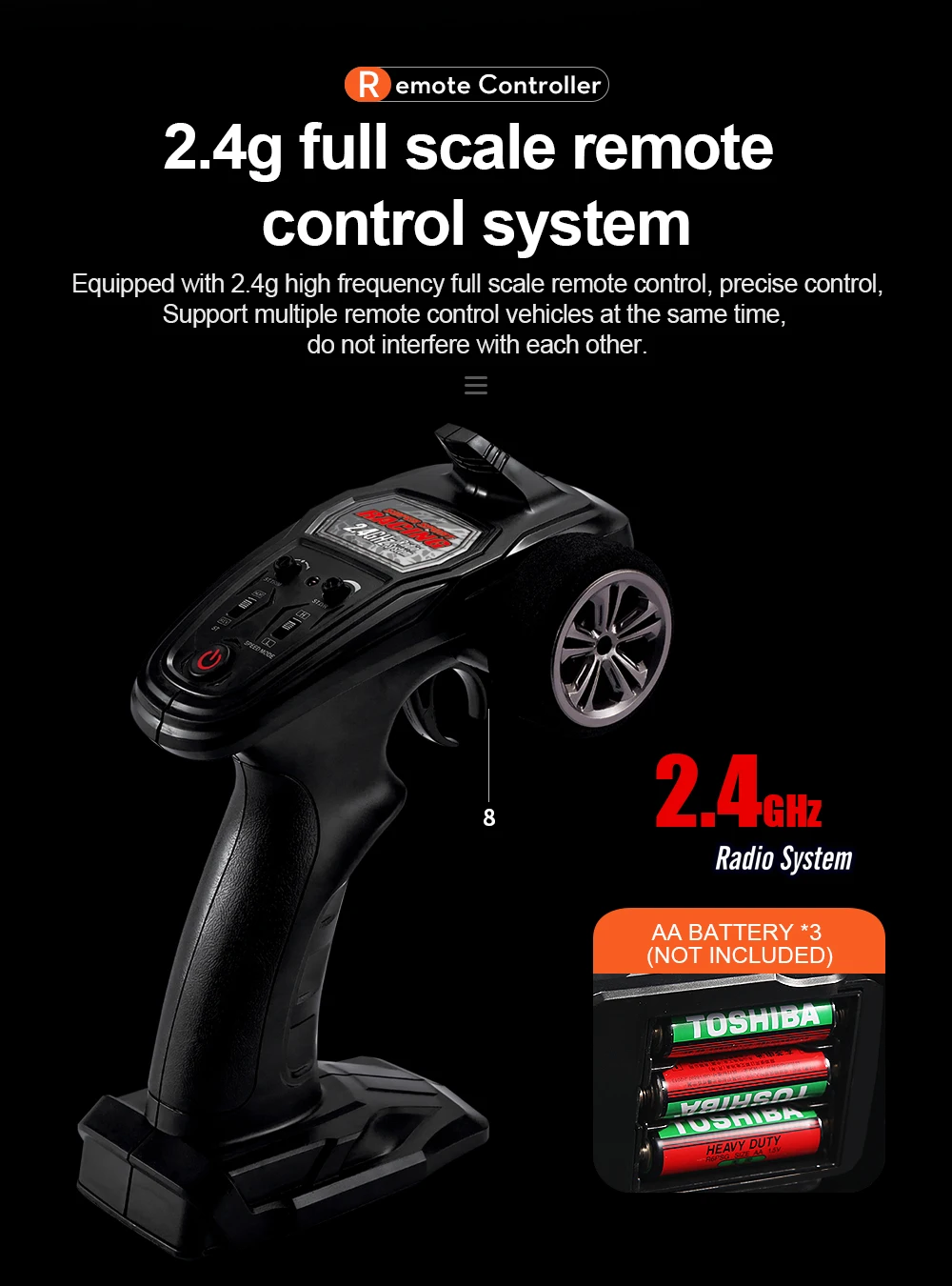 HOSHI N416 RC Truck Spare Parts Car Component Wheels Tire for N416 Parts  Car Accessories