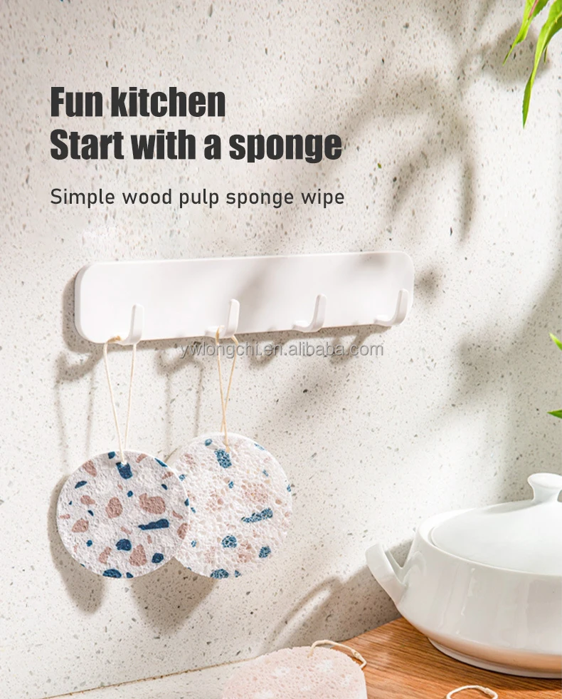 2023 Fashion Kitchen Sponge Sink Washing Dish Expandable Compressed Cellulose Sponge Natural Sponge