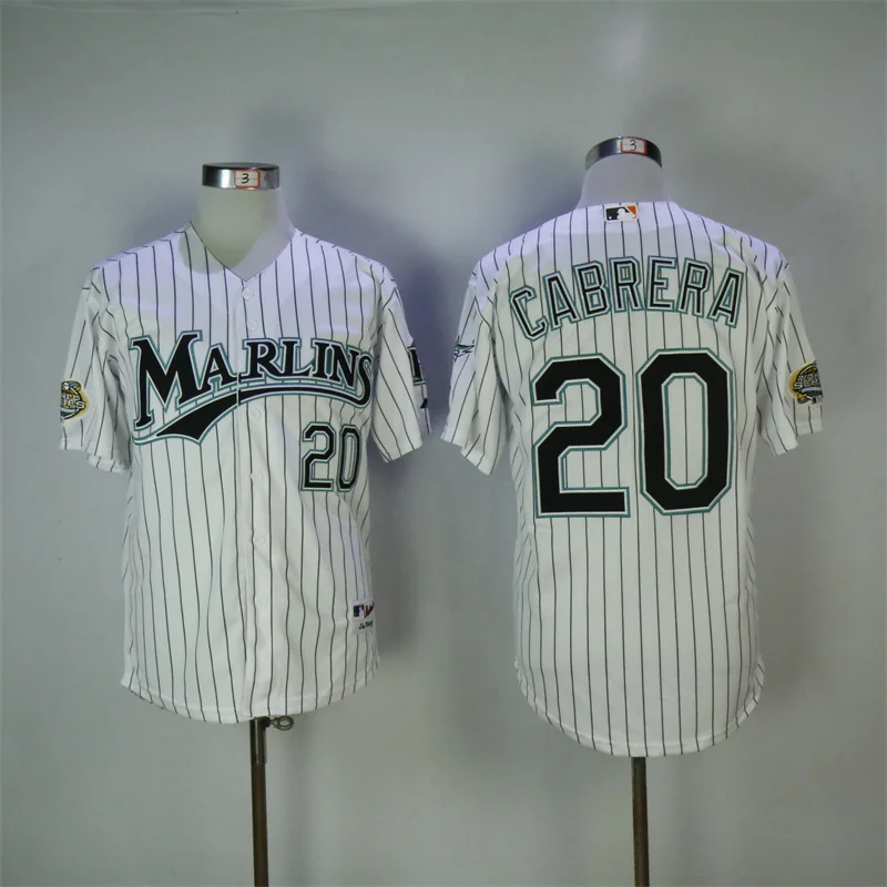 Miguel Cabrera 2003 Florida Marlins Alternate Black Men's World Series  Jersey
