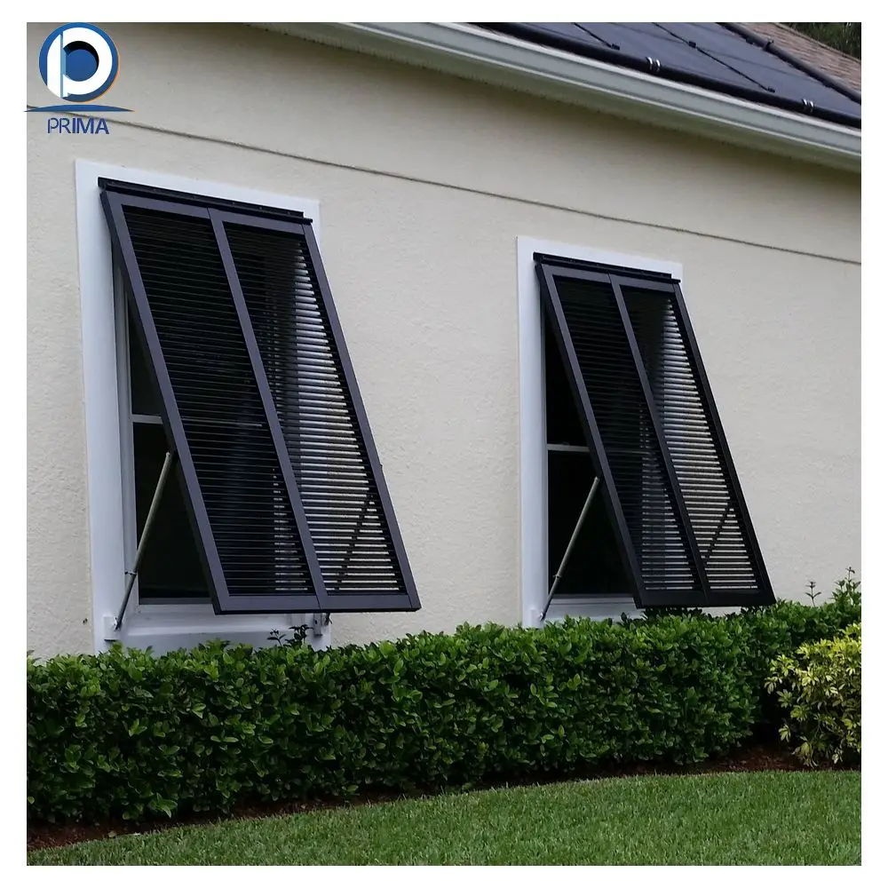 Prima Modern Design Louvers Powder Coating Modern Aluminum Alloy Bahama Shutters
