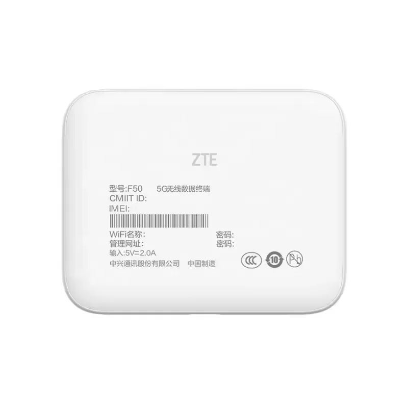 Unlocked F50 5G Pocket WiFi Router - Portable 5G Mobile Hotspot