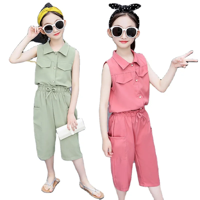 Stylish 13 Year Girls Outfit For 12years Size 12 Kids Clothing For Summer  Outfits Kid Two Pieces Sets - Buy Outfits Kid Two Pieces Sets,Size 12 Girls  Outfits,Outfits Kids Clothing For Summer