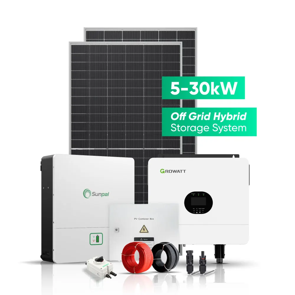 Sunpal Pv Hybrid Solar Power System 10Kw 20Kw 30Kw All in One Energy Storage System for Solar