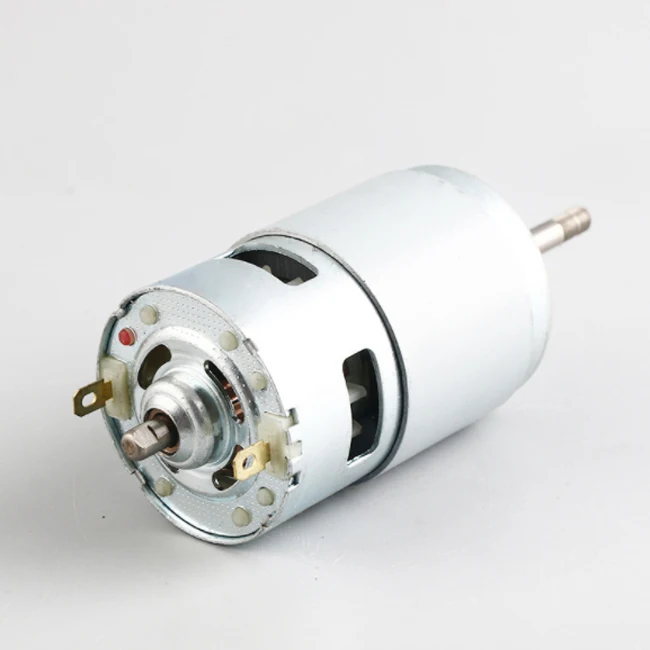 Moteur électrique CHANCS Mini 775 DC 12V/24V Avec Contrôleur PWM Et Mandrin - Pour Bricolage Et Mini-scie