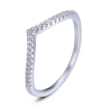 wholesale high quality Zircon plating jewellery ring womens 925 sterling engagement diamond Wedding silver jewelry rings