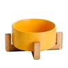 Orange with wooden frame