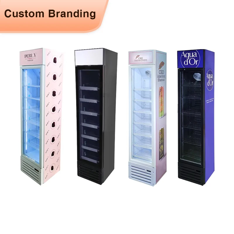 Meisda SC145B 145L Single Door Commercial Glass Display Showcase Drink Coolers Upright Fridge for Sale