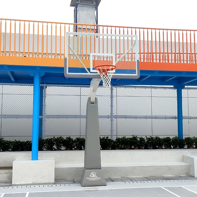 Outdoor Indoor Basketball Equipment Custom Logo Print Padding Inground