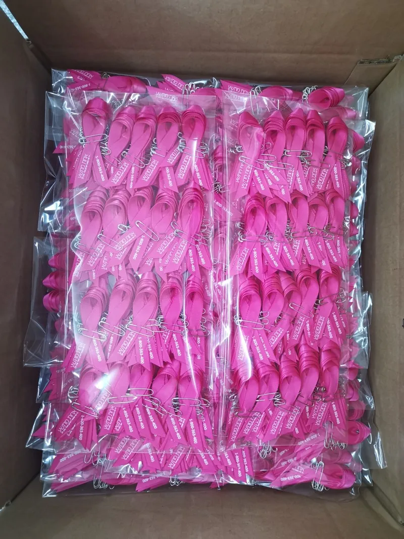 Purple Red Pink Aids Awareness Breast Cancer Ribbon Bows