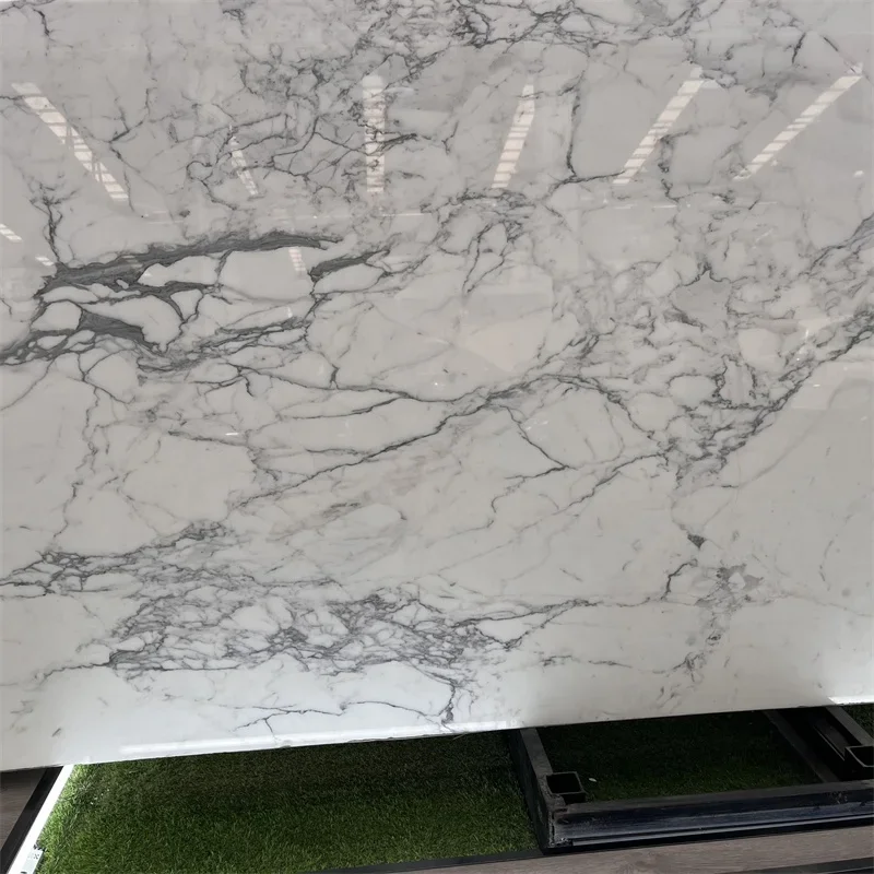 Best Quality Italy Bianco Statuario Venato Marble Slabs For Interior Wall And Floor Tiles Decor