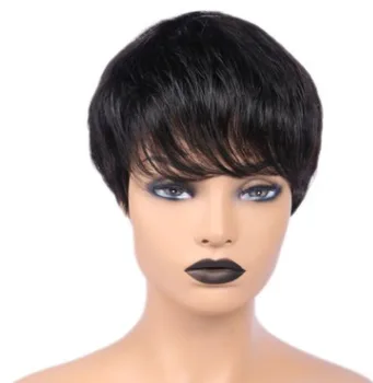 Straight Short Lace Wig Wholesale,cuticle Aligned Human Hair Virgin Brazilian Lace Wig