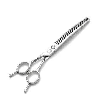 7 Inch Premium Pet Clippers Stainless Steel Radian Scissors Hair Clippers for Cats Beauty Grooming Tools in Box Packaging