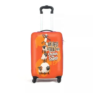 Custom Logo 18'' Hard Shell TSA Lock 360 Degree 4 Wheels ABS PC Kids Travelling Bags Trolley Carry on Cabin Luggage