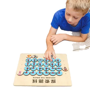 2026 New Wooden Trending Explore Route and Darts Sticky Ball Game Manufactory Direct Sale Enlightenment Wooden Toy