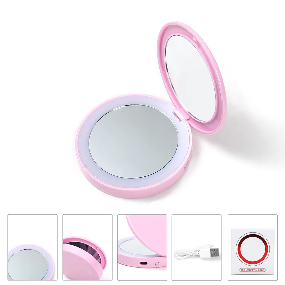 small makeup bolsa with mirror