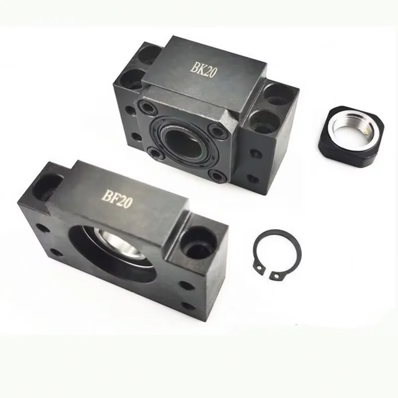 TEBAK D-02 FK10 FK12 FK15 FK20 FK25 Precision Ball Lead Screw Support Set Bearing Seat Lead Screw Bearing Lead Screw Fixing Seat