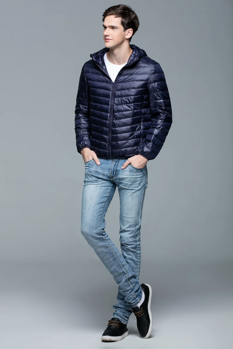 Fashion Stylish Custom Design Unisex Winter Lightweight Coat Hooded Outdoorwear Men Thermal Puffer Coat Men's Winter Jacket